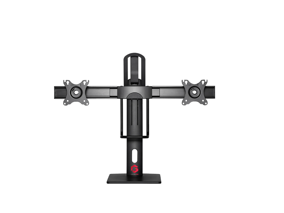 GAMEON GO-2052 Easy To Adjust Vertical Lift Dual Screen Monitor Stand For Gaming And Office Use, 17 GAMEON GO-2052 Easy To Adjust Vertical Lift Dual Screen Monitor Stand For Gaming And Office Use, 17